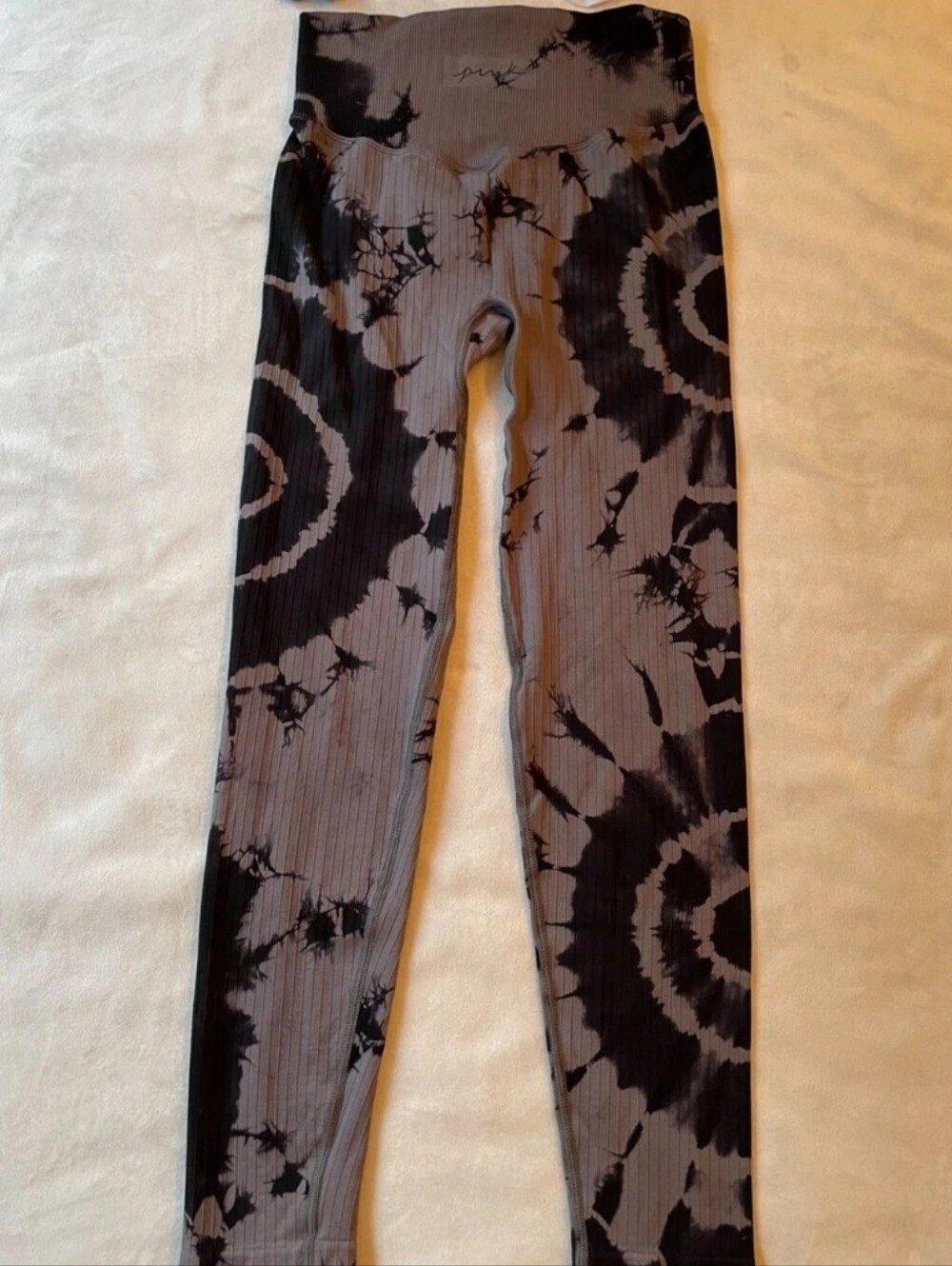 Pink Active hippie Tie-Dye Workout Leggings